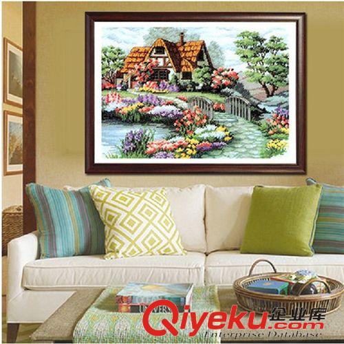 布藝工藝品 廠家直銷{zx1}款客廳精準印花蒙娜麗莎十字繡家和萬事興聚寶版精準