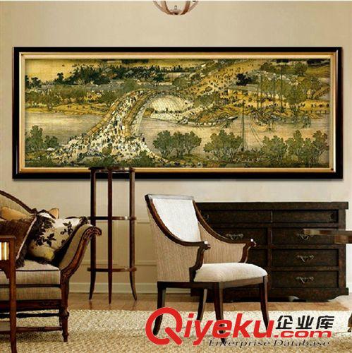 布藝工藝品 廠家批發{zx1}款客廳品牌精準印花蒙娜麗莎十字繡清明上河圖卡通版