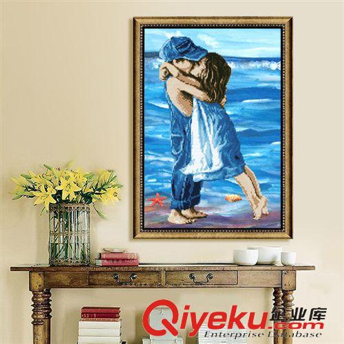布藝工藝品 廠家批發 {zx1}款客廳品牌精準印花蒙娜麗莎   十字繡  海的童年原始圖片2