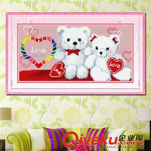 布藝工藝品 廠家批發 {zx1}款 客廳品牌精準印花蒙娜麗莎  十字繡   我們的愛