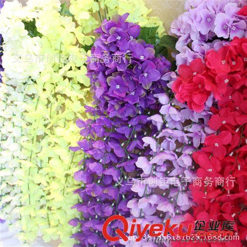 花枝 仿真玫瑰花掛彩印壁掛地瓜葉紅薯葉掛仿真植物家居青葉裝飾廠家