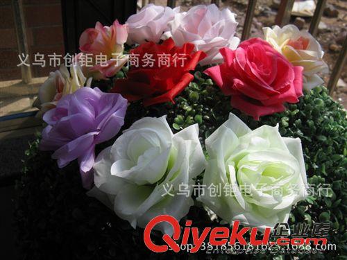 花朵/花球 gd仿真花朵布玫瑰花朵花球婚慶用品仿真花藤條仿真絹花牡丹新款原始圖片3