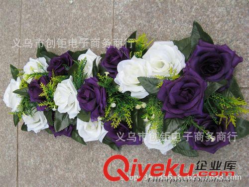 花朵/花球 高高真玫瑰排花gd排花婚慶用品拱門裝飾婚慶布置韓國玫瑰廠家原始圖片3