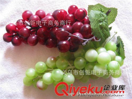塑膠葡萄 高仿真葡萄 塑料葡萄 假水果 48粒葡萄串葡萄葉藤廠家批發(fā)原始圖片3