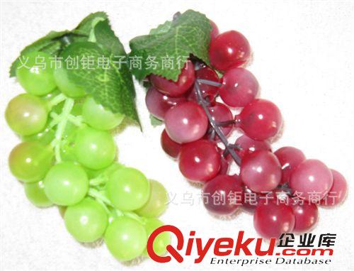 水果 gf真葡萄 塑膠葡萄 擺放攝影道具裝飾葡萄藤葉 仿真水果紫綠原始圖片2