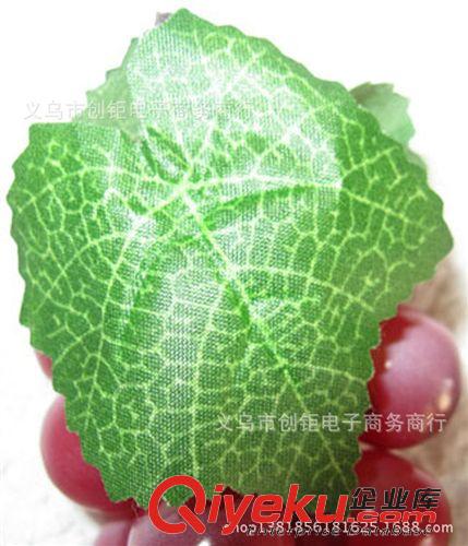 水果 gf真葡萄 塑膠葡萄 擺放攝影道具裝飾葡萄藤葉 仿真水果紫綠原始圖片3