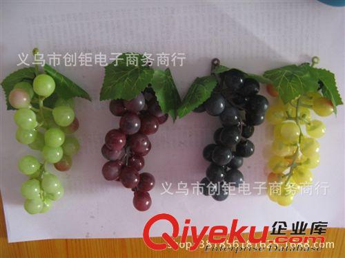 水果 gf真葡萄手感塑膠葡萄小葡萄藤條花藤串懸掛飾擺放仿真水果串原始圖片3