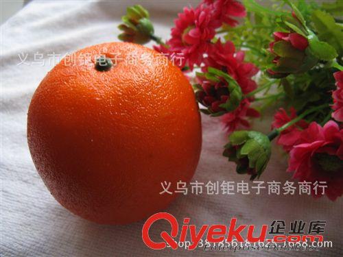 水果 gf真桔子假橙子撒珠子橙子原皮橘子裝飾水果保麗龍泡沫桔子批發(fā)原始圖片3