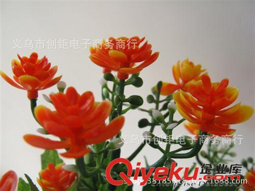柵欄盒/片/手把花 小把仿真花塑料玫瑰花36朵花白紫粉套裝捧花柵欄花歐式多層瓣批發(fā)原始圖片3