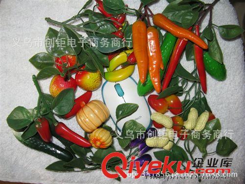 其它 仿真水果掛飾小擺件塑料硬水果蔬菜掛葡萄葉藤條外貿尾貨廠家批發