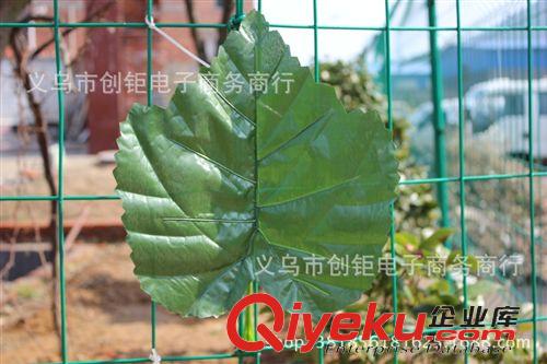 其它 仿真大葡萄葉子大葉片工程配件jxzc枝葉假樹裝飾葉特大批發(fā)