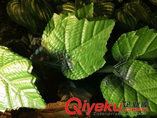仿真植物 仿真葡萄葉批發假花藤條藤蔓 商場裝飾絹布假葉子屋頂裝飾藤條