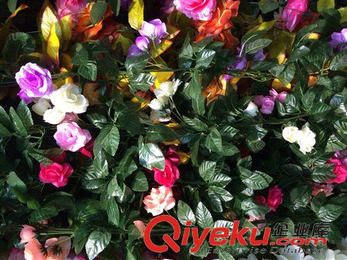 仿真植物 仿真花條 2.2米gd絹花玫瑰花條 空調管柱子纏繞花條 直銷批發