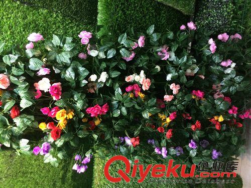 仿真植物 仿真花條 2.2米gd絹花玫瑰花條 空調管柱子纏繞花條 直銷批發原始圖片2