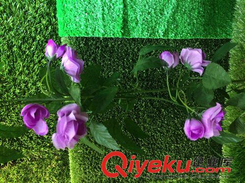 仿真植物 仿真花條 2.2米gd絹花玫瑰花條 空調管柱子纏繞花條 直銷批發原始圖片3