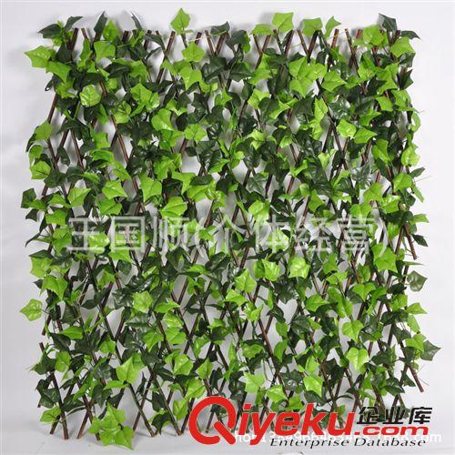 柵欄 仿真植物 藤條圍欄深淺蘋/果葉 裝飾假樹葉可伸縮木柵欄 批發直銷