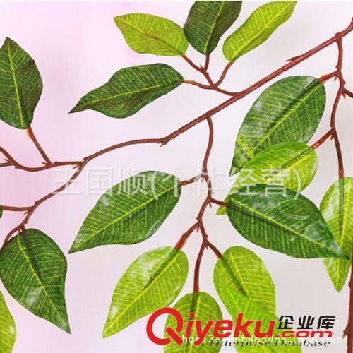 仿真植物 仿真榕樹(shù)葉仿真樹(shù)葉葉子園林裝飾葉子假楓葉假樹(shù)葉工程用樹(shù)葉tj原始圖片3