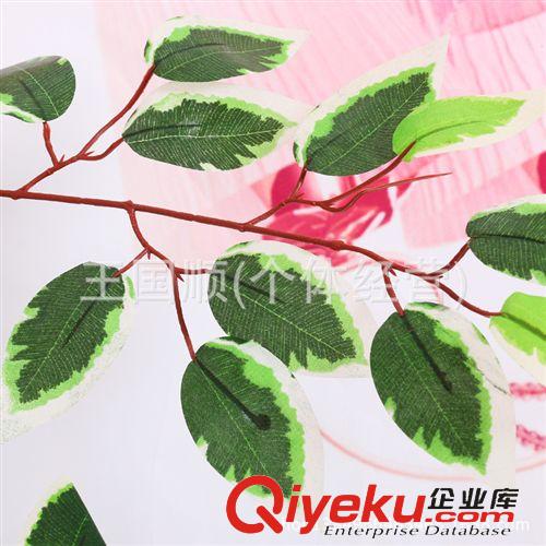 仿真植物 gd仿真芒果樹葉 假樹葉綠植園藝仿真葉 植物裝飾樹枝 批發(fā)原始圖片2