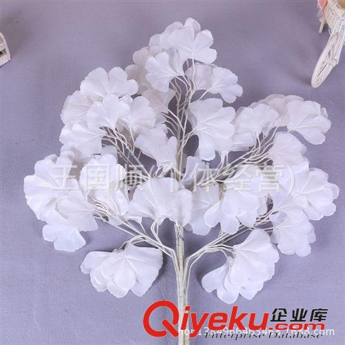 仿真植物 供應仿真樹葉 絹布銀杏樹葉單支人造樹葉 家居裝飾仿真樹葉批發