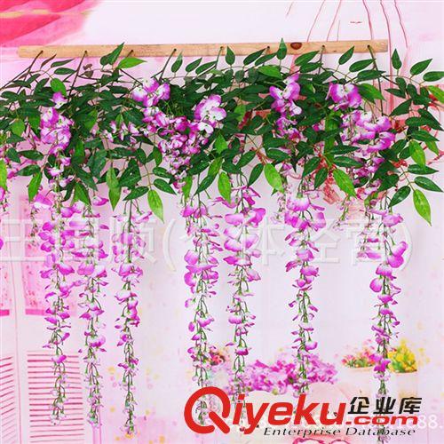 花條 熱銷豆花枝 婚禮場景裝飾  拱門纏繞花藤 仿真花批發 廠家直銷