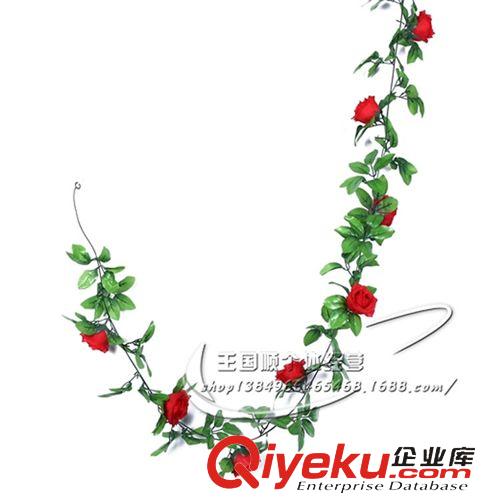 花條 5款gd仿真花藤條 韓國玫 仿真玫瑰  假花 裝飾花藤 婚慶裝飾
