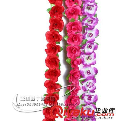 花條 2.0米 四款仿真玫瑰花花藤 裝飾花藤仿真藤條墻壁花 婚慶家居裝飾