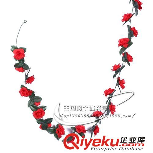 花條 五款仿真花藤批發 裝飾花藤仿真藤條墻壁花 家居裝飾花藤廠家直銷原始圖片3
