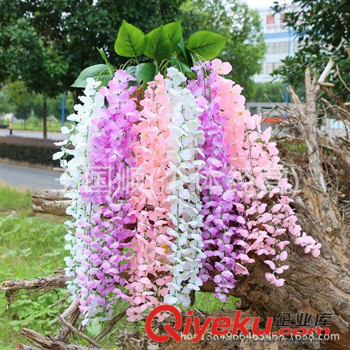 花條 紫藤花仿真花藤 豆花串家居裝飾仿真花 廠家直銷 多色裝飾花