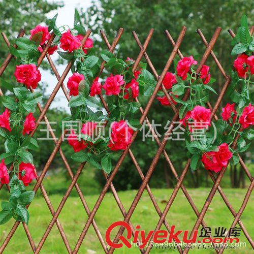 花條 家居裝飾花藤柵欄批發(fā) 仿真植物花藤可伸縮木柵欄 廠家直銷(xiāo)原始圖片2