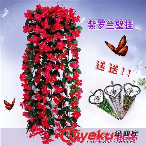 仿真植物 tj仿真玫瑰花壁掛 婚慶家居裝飾 假花墻藝裝飾掛