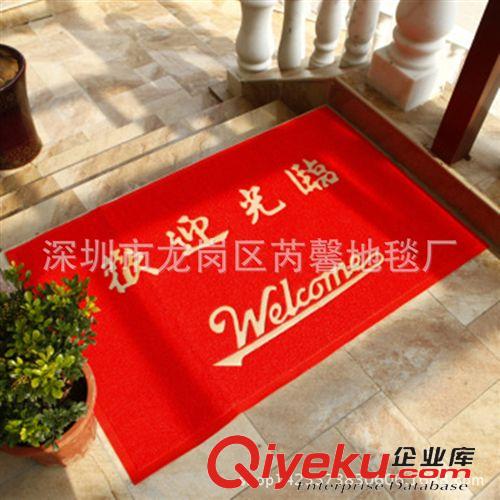 PVC防滑墊 廠家直銷批發大紅色迎賓塑料地毯拉絲耐磨防水PVC店鋪門面門地墊