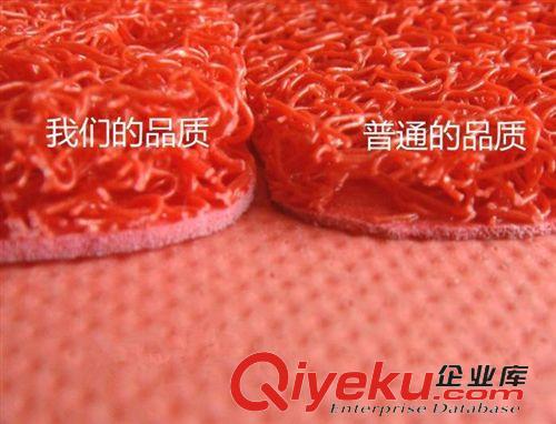 PVC防滑墊 廠家直銷批發大紅色迎賓塑料地毯拉絲耐磨防水PVC店鋪門面門地墊原始圖片3