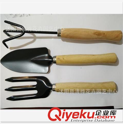 園藝工具 家庭種花必備工具 迷你三件套/園藝鏟子/園藝耙子/園藝小鏟原始圖片2