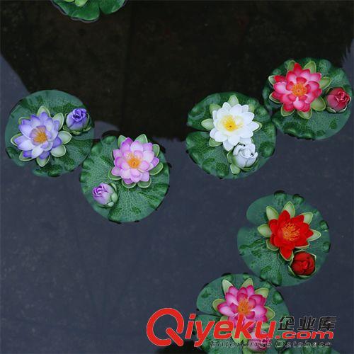 睡蓮/皮草 廠家直銷(xiāo)gd仿真花一頭一苞睡蓮PVC材質(zhì)仿真植物室內(nèi)擺件裝飾品