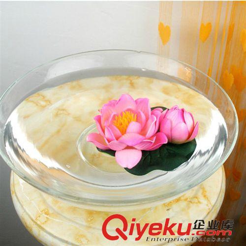 睡蓮/皮草 廠家直銷(xiāo)gd仿真花一頭一苞睡蓮PVC材質(zhì)仿真植物室內(nèi)擺件裝飾品