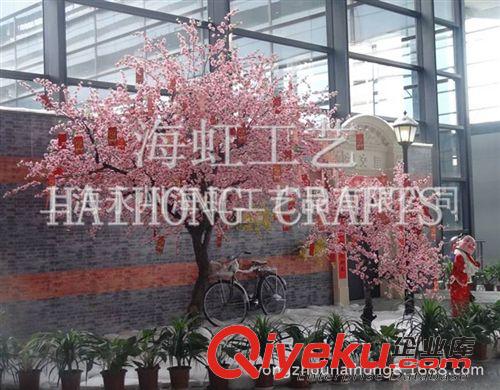 大樹、小組景類 仿真桃花樹，仿真櫻花樹，仿真許愿桃樹，假大型許愿樹，假桃花樹