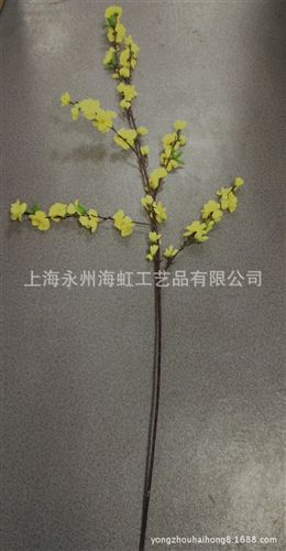 闊葉、花果樹類 廠家直銷高仿真桃花1.25m，大桃花樹枝，高品質(zhì)假桃花櫻花梅花枝原始圖片2