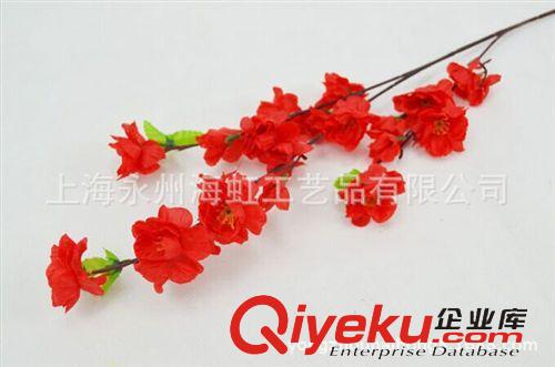 闊葉、花果樹類 廠家直銷高仿真桃花1.25m，大桃花樹枝，高品質(zhì)假桃花櫻花梅花枝原始圖片3