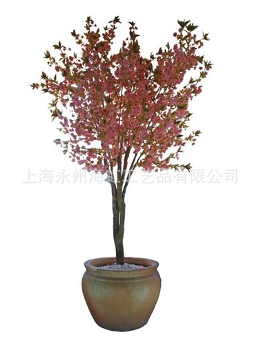 闊葉、花果樹類 廠家供應(yīng)gf真梅花樹、紅梅花樹，高品質(zhì)假桃花樹，仿真櫻花樹