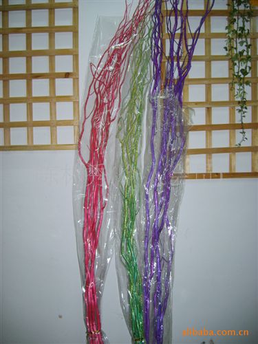 干花 仿真花批發(fā) 供應(yīng)假花 人造花 干花-干支-云龍柳-噴金龍柳