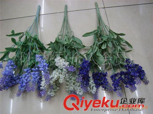 绢花 【小额批发】供应仿真花-假花 绢花 -薰衣草 10头薰衣草