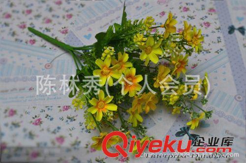 绢花 仿真花批发 供应假花绢花人造花草 菊花 淘宝热卖 7叉跳兰菊