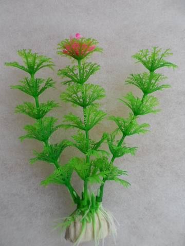 仿真水草 【心安】假水草  仿真草 批發(fā)供應(yīng)  陶瓷底座 3叉10公分水草原始圖片3