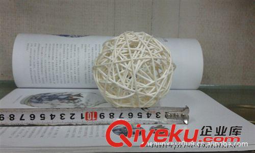 鐵藝藤籃 【小額批發】 供應土茯苓藤球 白藤球 藤編工藝品 10厘米藤球原始圖片2