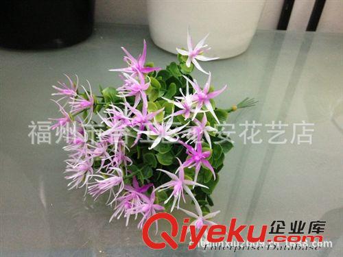 草類 【仿真小草批發(fā)大量供應】綠色單支配草   裝飾草  仿真水草