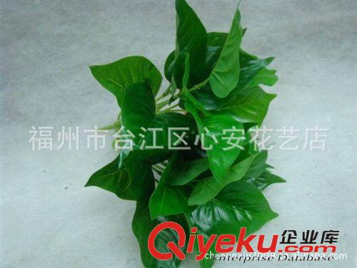 草類 仿真紅掌葉批發供應 園林綠植裝飾 景觀設計  小綠植 塑料葉原始圖片3