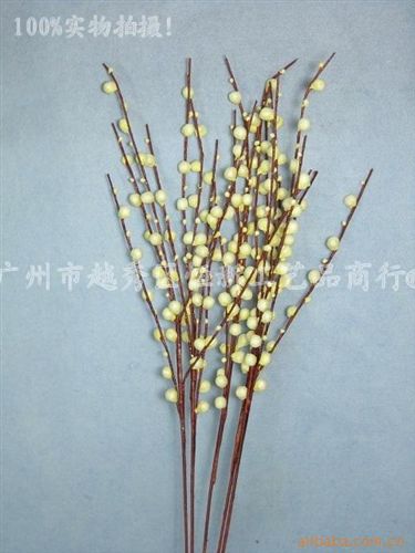 仿真花，絹花 AB0001011-銀柳 絹布 落地瓶花 仿真 假干花 仿真植物