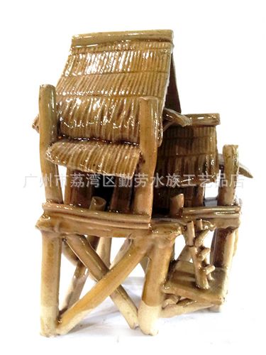 陶瓷工藝品 廠(chǎng)家供應(yīng)手工陶瓷工藝品 石灣公仔 魚(yú)缸假山擺件 【陶瓷水遼]