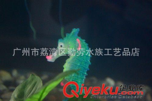 龍鳳塑料魚 廣州創(chuàng)意魚缸水族箱造景裝飾 軟體珊瑚 新款仿真海馬 形象逼真