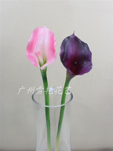 仿真單支花系列 熱銷 801大馬蹄蓮 【廠價直銷】 仿真手感馬蹄蓮 仿真植物花原始圖片2